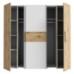 Forte Шкаф с раздвижными дверцами 200 см Narago, дуб Artisan/белый, KLTS62322-C830 - Home Club, изображение 3