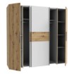 Forte Шкаф с раздвижными дверцами 200 см Narago, дуб Artisan/белый, KLTS62322-C830 - Home Club, изображение 5