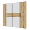 Forte Шкаф с раздвижными дверцами 200 см Narago, дуб Artisan/белый, KLTS62322-C830 - Home Club, изображение 6