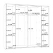 Forte Шкаф с раздвижными дверцами 200 см Narago, дуб Artisan/белый, KLTS62322-C830 - Home Club, изображение 8