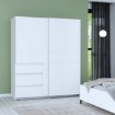 Forte Шкаф-купе 170 см с ящиками Winn 2, белый, W2QS823E71-120 - Home Club