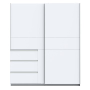 Forte Розсувна шафа 170 см із шухлядами Winn 2, біла, W2QS823E71-120 - Home Club