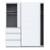 Forte Шкаф-купе 170 см с ящиками Winn 2, белый, W2QS823E71-120 - Home Club, изображение 3