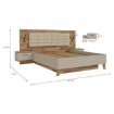 Forte Ліжко з підйомним матрацом, RCQL2164B-Q250 - Home Club, зображення 9