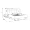 Forte Ліжко з підйомним матрацом, RCQL2164B-Q250 - Home Club, зображення 10
