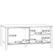 Forte Журнальний столик з ламелями 105x65 см Jytana Дуб Mauvella/Чорний, CFTT5161-M635 - Home Club, зображення 7