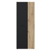 Forte Шкаф 70 см Net306 Дуб Artisan/Черный, MS264-M712 - Home Club, изображение 2