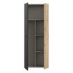 Forte Шкаф 70 см Net306 Дуб Artisan/Черный, MS264-M712 - Home Club, изображение 3
