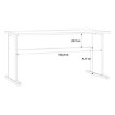 Forte Білий письмовий стіл 145x70 см, T2KT22-120 - Home Club, зображення 5