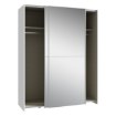 Forte Розсувна шафа з дзеркалом 150 см Schach&amp;matt, біла, SHMS72235-120 - Home Club, зображення 5