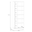 Forte Шкаф для обуви 70 см Net306, дуб Artisan/белый, MS263-C830 - Home Club, изображение 7