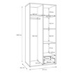 Forte Шафа для одягу, AXKS921L-M802 - Home Club, зображення 10