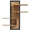 Forte Декоративна полиця 100 см Jytana Дуб Mauvella/Чорний, JTNB01-M635 - Home Club, зображення 3