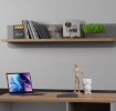 Forte Настінна полиця 110 см Surfinio Сірий/Дуб Катанія, SFNB01-M378 - Home Club