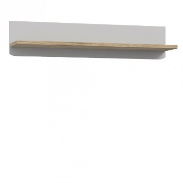 Forte Настінна полиця 110 см Surfinio Сірий/Дуб Катанія, SFNB01-M378 - Home Club