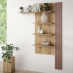 Forte Вертикальна полиця 130 см Breathtaker Теракота/Дуб Mauvella, BTHB01-Q193 - Home Club
