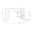 Forte Письменный стол L, T2KB231L-U60 - Home Club, изображение 10