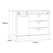 Forte Комод L, KZMK221L-M328 - Home Club, зображення 7