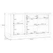 Forte Комод, DURK231L-M954 - Home Club, зображення 7