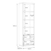 Forte Стелаж 60 см із шухлядами Winnie, дуб Artisan/білий, WNR82-C804 - Home Club, зображення 5