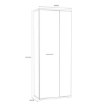 Forte Шкаф 70 см Net106, белый, MS157-120 - Home Club, изображение 6