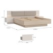 Forte Ліжко з підйомним матрацом, PNPL3182B-Q203 - Home Club, зображення 9
