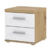 Forte Приліжкова тумба 40 см з шухлядами Winnie, дуб Artisan/білий, WNK08-C804 - Home Club, зображення 6
