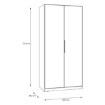 Forte Шафа 100 см Cadixo, дуб Artisan, CDXS82-D78 - Home Club, зображення 6