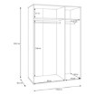 Forte Шкаф для одежды P, LSQS731M-U60 - Home Club, изображение 10