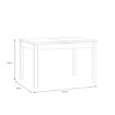 Forte Розкладний стіл 120x80 см Joakimis Дуб Mauvella/Чорний, TBLT7081-M682 - Home Club, зображення 4