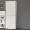 Forte Шкафчик 90 см Keflavik, белый/дуб Artisan, KFLS822-C881 - Home Club, изображение 2