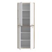 Forte Шкафчик 90 см Keflavik, белый/дуб Artisan, KFLS822-C881 - Home Club, изображение 3