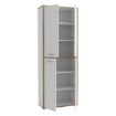Forte Шкафчик 90 см Keflavik, белый/дуб Artisan, KFLS822-C881 - Home Club, изображение 5