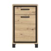 Forte Шафа для взуття в стилі лофт, 55 см, з висувною шухлядою Trondheim, дуб Artisan/чорний дуб, TDHD211-C773 - Home Club, зображення 2