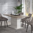 Forte Розкладний стіл 160x90 см Duro, біла сосна/старовинний дуб, DURT84-T75 - Home Club