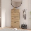 Forte Шафка для взуття 60x20 см із шухлядою Niko, дуб Artisan, NIKD311-D78 - Home Club