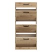 Forte Шафка для взуття 60x20 см із шухлядою Niko, дуб Artisan, NIKD311-D78 - Home Club, зображення 3