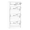 Forte Шафка для взуття 60x20 см із шухлядою Niko, дуб Artisan, NIKD311-D78 - Home Club, зображення 7