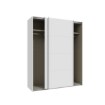 Forte Розсувна шафа 170 см Sophistispace, біла, SSQS82411-120 - Home Club, зображення 5