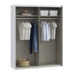 Forte Розсувна шафа 170 см Sophistispace, біла, SSQS82411-120 - Home Club, зображення 6