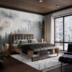 Forte Двуспальная кровать 160x200 см Jakobina, дуб с прослойками/черный дуб, JKBL1165-C795 - Home Club