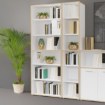 Forte Вузька відкрита стелажна стійка висотою 45 см Keflavik, білий/дуб Artisan, KFLR811-C881 - Home Club, зображення 2