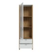 Forte Вузька вітрина шириною 60 см із шухлядами Saitama, дуб Mauvella/Secret Grey, SQMV711-M826 - Home Club, зображення 4