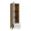 Forte Вузька вітрина шириною 60 см із шухлядами Saitama, дуб Mauvella/Secret Grey, SQMV711-M826 - Home Club, зображення 6