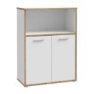 Forte Низька шафа з дверцятами, 85 см, Keflavik, білий/дуб Artisan, KFLR321-C881 - Home Club, зображення 4
