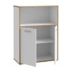 Forte Низька шафа з дверцятами, 85 см, Keflavik, білий/дуб Artisan, KFLR321-C881 - Home Club, зображення 5