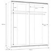 Forte Розсувна шафа 170 см Winnie Old – Wood Vintage/Бетон, W3NS823E5-C754 - Home Club, зображення 8