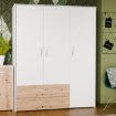 Forte Шкаф 150 см с ящиками Culgoa, белый/дуб Artisan, CUGS831-C853 - Home Club