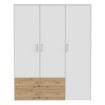 Forte Шкаф 150 см с ящиками Culgoa, белый/дуб Artisan, CUGS831-C853 - Home Club, изображение 2