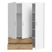 Forte Шкаф 150 см с ящиками Culgoa, белый/дуб Artisan, CUGS831-C853 - Home Club, изображение 3